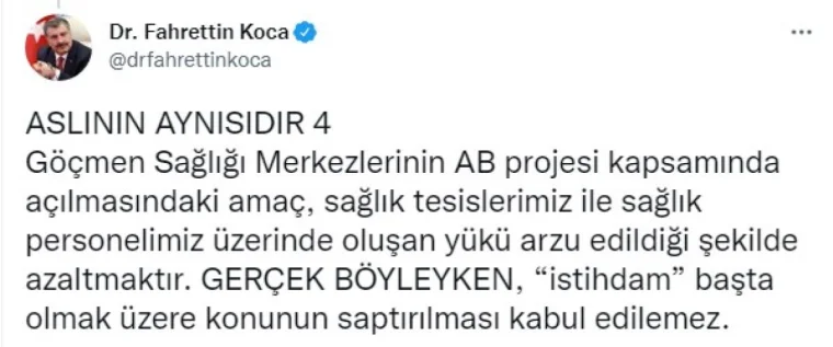 4000 Suriyeli sağlık çalışanı göreve başladı: Bakan Koca maaş