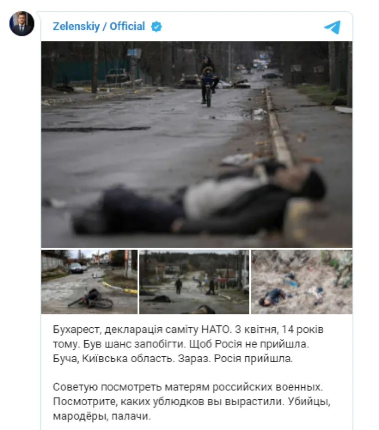 Ukrayna Lideri: Rus anneleri Ne p*çler yetiştirdiklerini görmeli
