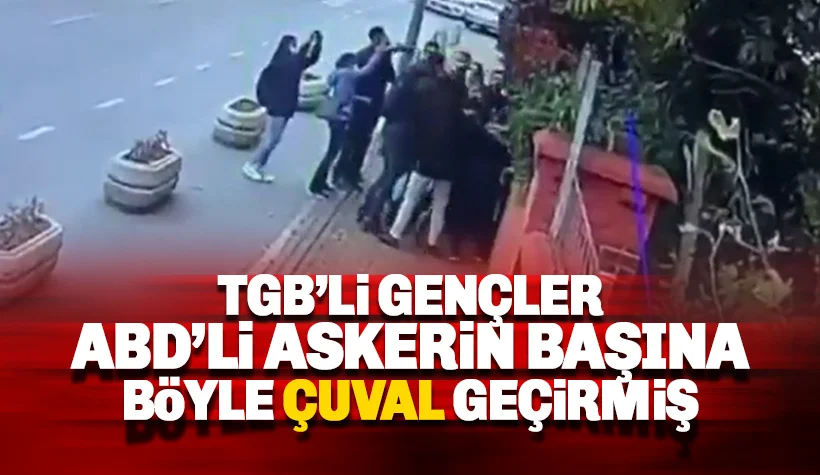 Türk Gençleri ABD askerinin başına böyle çuval geçirmiş
