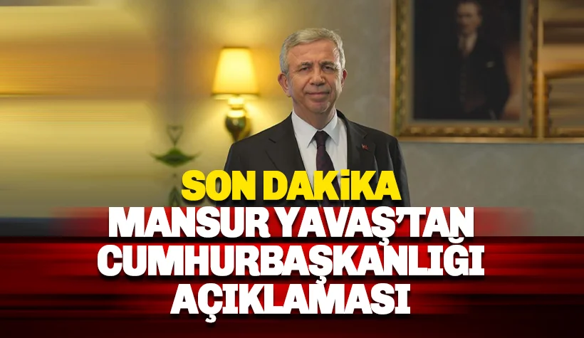 Mansur Yavaş Cumhurbaşkanlığı adaylığı ile ilgili ilk kez konuştu.