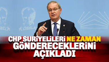 CHP, Suriyelileri Ne Zaman Gönderecekleri Açıkladı