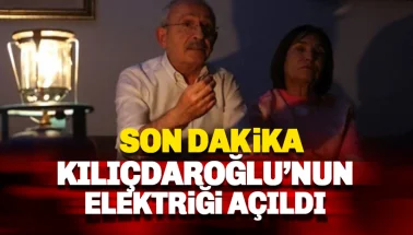 Kılıçdaroğlu'nun elektriği açıldı