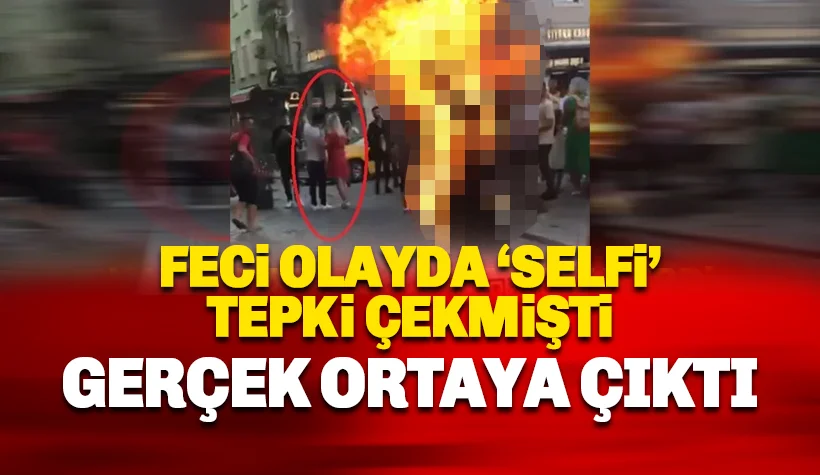 Galata Kulesi Meydanı'nda meydana gelen olayda selfi gerçeği