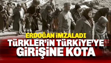 Türklerin Türkiye'ye girişine kota!