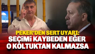 Sedat Peker'den uyarı: Seçimi kaybeden eğer o koltuktan kalkmazsa!