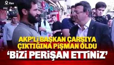 AKP'li başkan çarşıya çıktığına pişman oldu: İşt e o anlar