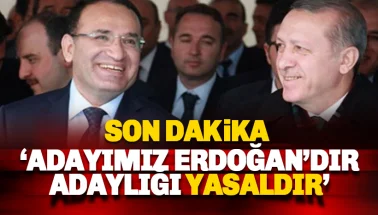 Bozdağ: Adayımız Recep Tayyip Erdoğan'dır.  Adaylığı yasaldır