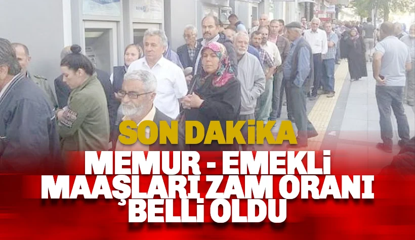 Memur Emekli maaş zamları belli oldu