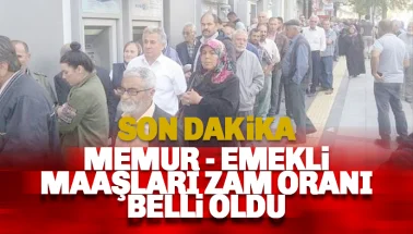 Memur Emekli maaş zamları belli oldu