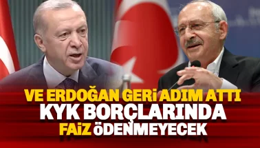 Kılıçdaroğlu 'ödemeyin' demişti: Erdoğan KYK faizinden vazgeçti!