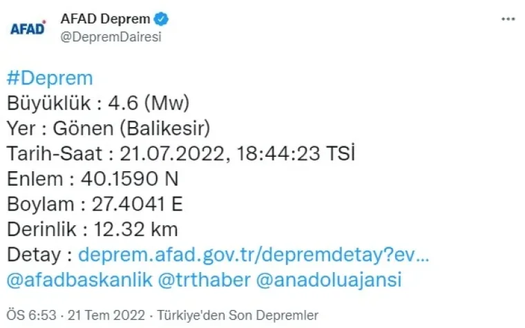 Son dakika.. İstanbul'da deprem