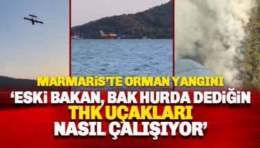 Marmaris'te Orman Yangını: THK Uçakları müdahalesiyle söndürüldü