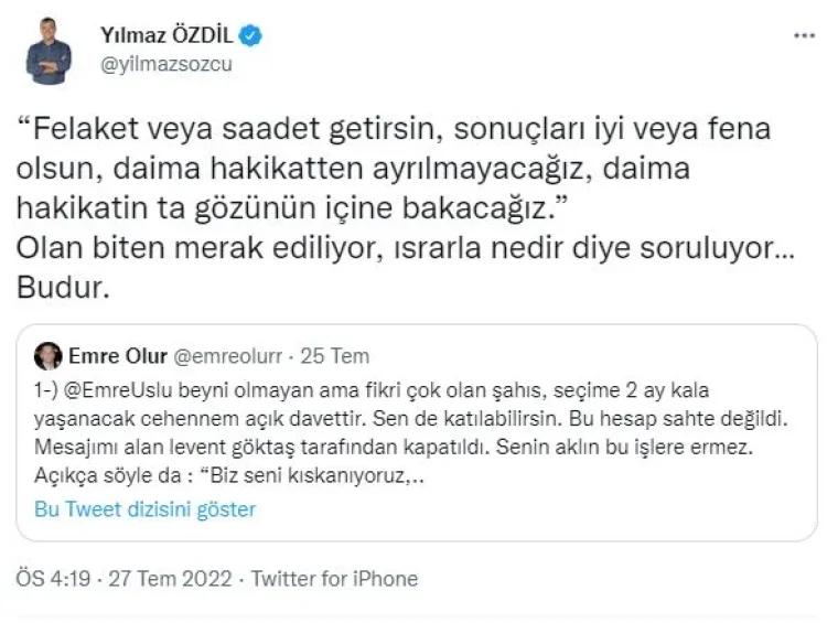 Özdil’den Sedat Peker mesajı. Seçimlerde olacakları şimdiden açıkladı