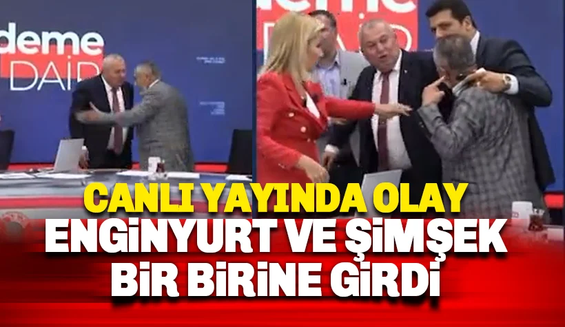 Cemal Enginyurt ve Latif Şimşek canlı yayında birbirine girdi.