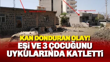Eşini ve 3 kızını uykularında kafalarına ateş ederek öldürdü