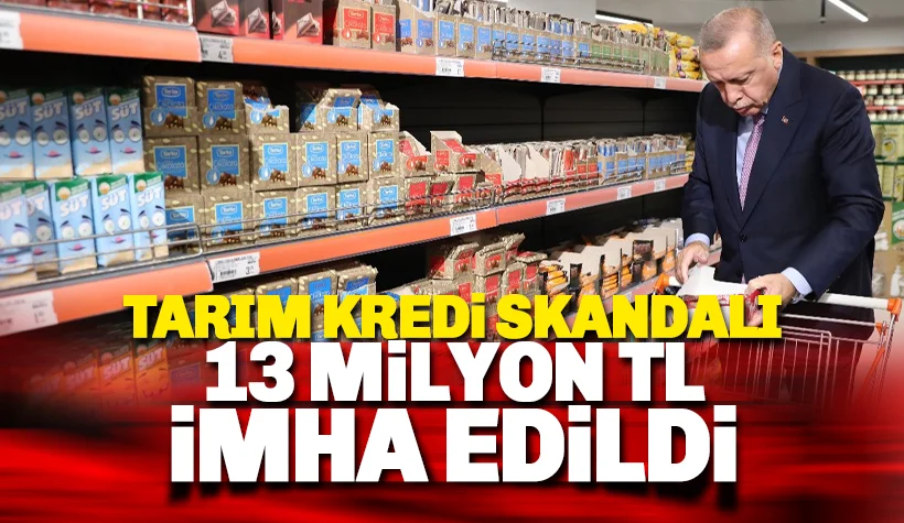 Skandal: Tarım Kredi Kooperatifi'nde 13 TL imha edildi