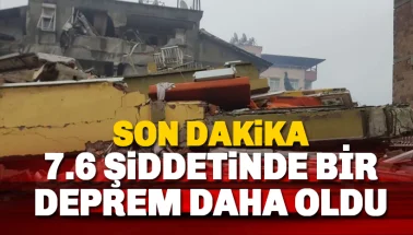 Son dakika: 7.6 Büyüklüğünde bir deprem daha oldu