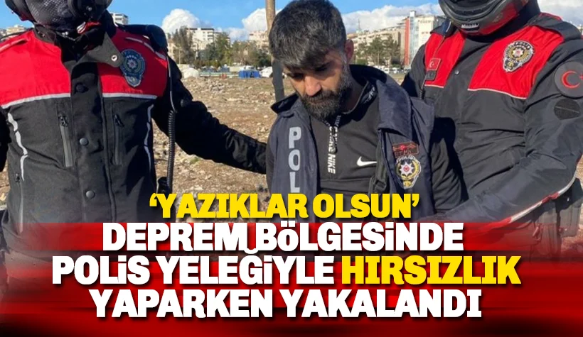 Hırsız, polis yeleğiyle polise yakalandı!