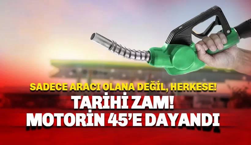 Tarihi rekor! Motorin 45 TL'yi Görecek