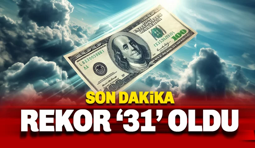 Son dakika: Dolar/TL 31 seviyesini gördü