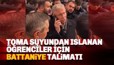 Mansur Yavaş'tan ıslanan öğrenciler için 'battaniye' talimatı