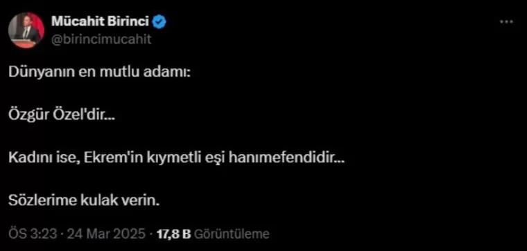 Melih Gökçek ve Mücahit Birinci'den 'terbiyesiz' paylaşım