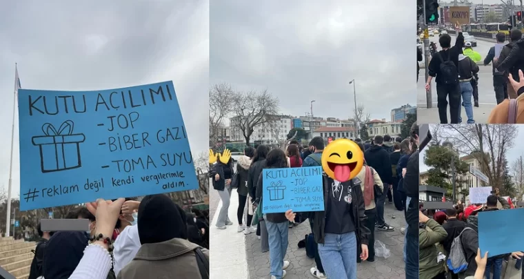 İmamoğlu'na destek 8'inci gün: Öğrenciler durmuyor. Andımız, Gençliğe Hitabe