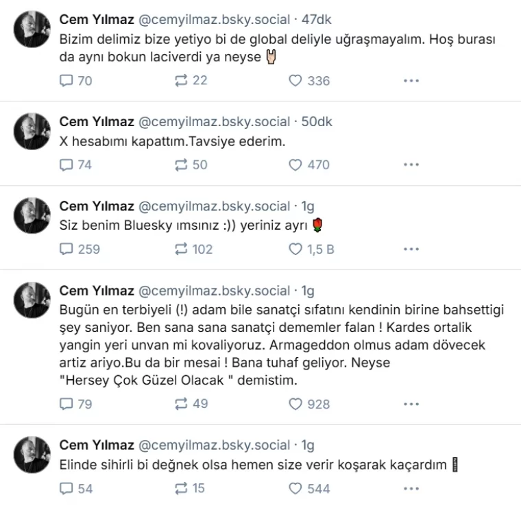 Cem Yılmaz X hesabını kapattı: İşte yeni adresi
