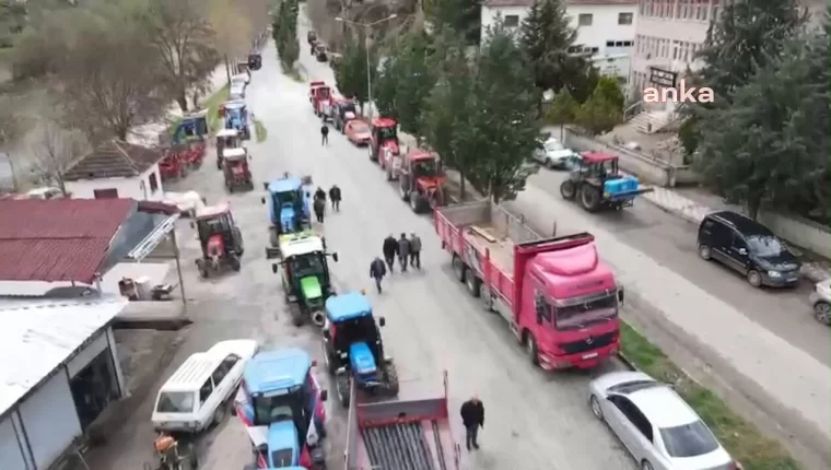 Traktörleriyle 'İmamoğlu' protestosuna katılan çiftçilere para cezası