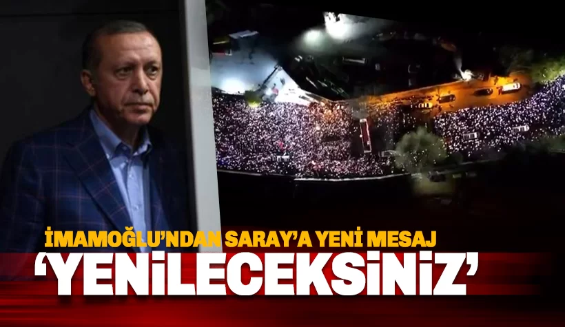 Onbinler Şişli'de toplandı. İmamoğlu: Yenileceksiniz