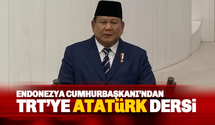 Endonezya Cumhurbaşkanı'ndan TRT'ye 'Atatürk' dersi