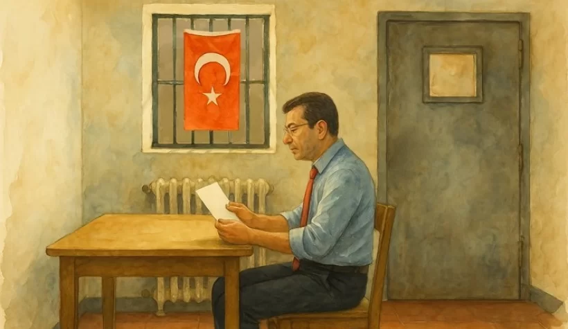 İmamoğlu, Silivri'deki odasının resmini paylaştı