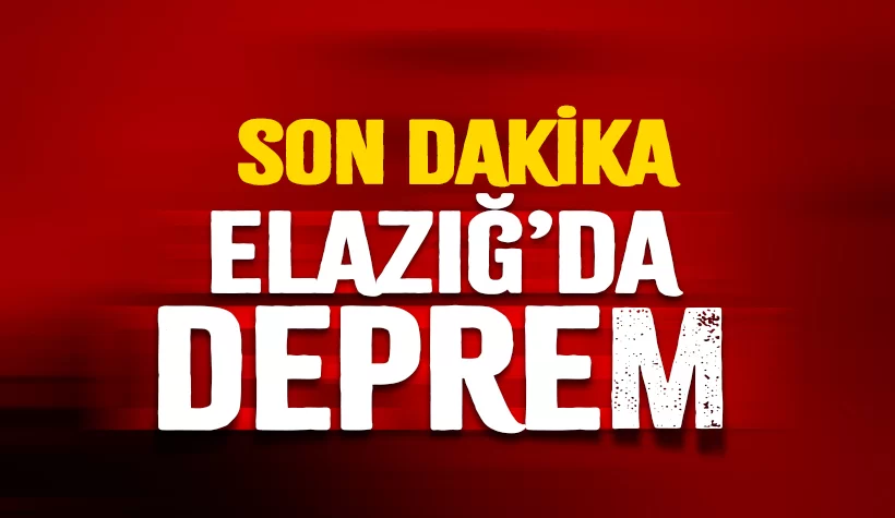Son dakika: Elazığ'da 4.9 büyüklüğünde deprem