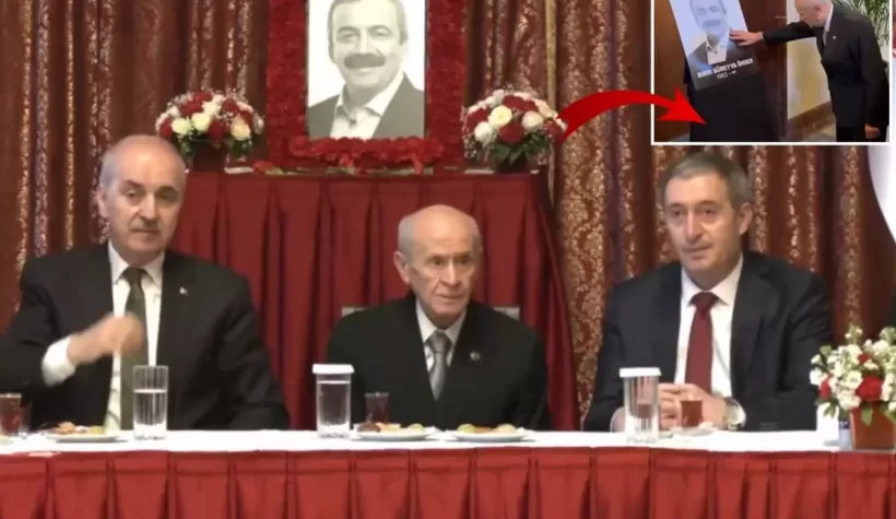 Devlet Bahçeli'nin duygusal anları: Önder'in fotoğrafını okşayıp