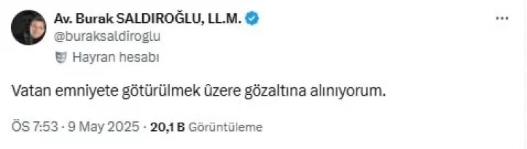İmamoğlu'nun paylaşımlarını sokakta dağıtan avukat gözaltına alındı