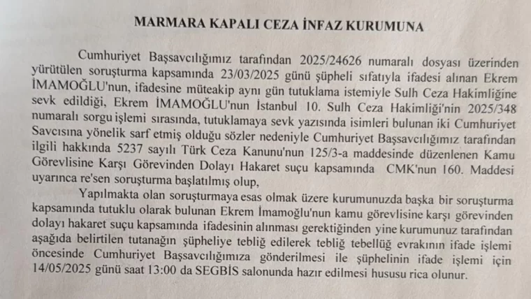 Ekrem İmamoğlu'na bir soruşturma daha başlatıldı