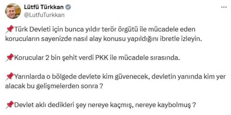 'Korucular ver eline sopayı çobanlık yapsın' sözlerine tepki yağıyor