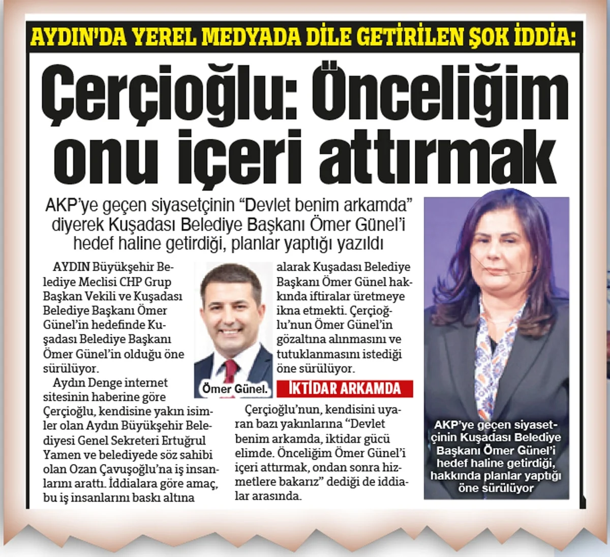 Çiçeği burnunda Çerçioğlu 40 yıllık AKP'li gibi: İçeri değil ama dışarı attırdı