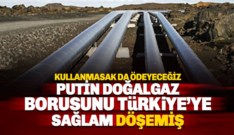 Putin Rus doğalgaz borusunu Türkiye'ye sağlam döşemiş