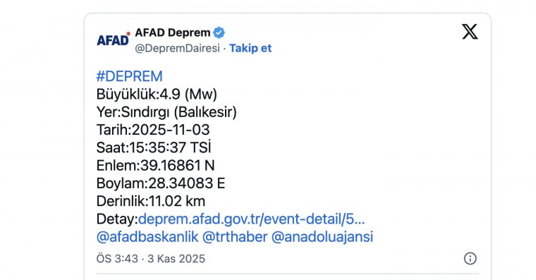 İstanbul'da hissedilen bir deprem oldu! Marmara sallandı