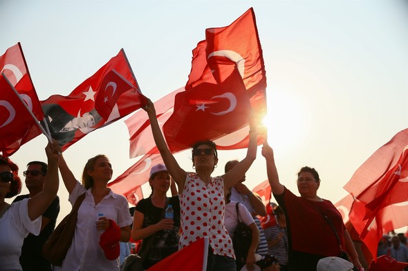 CHP İzmir Demokrasi ve Cumhuriyet mitingi Fotoğrafları