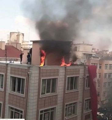 Kayseri HDP Binası Yakıldı