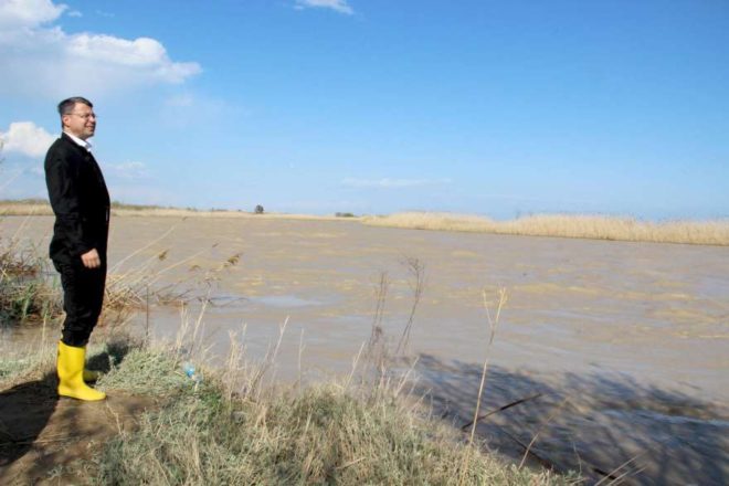 Mersin 109 dönüm tarım arazisi sular altında kaldı