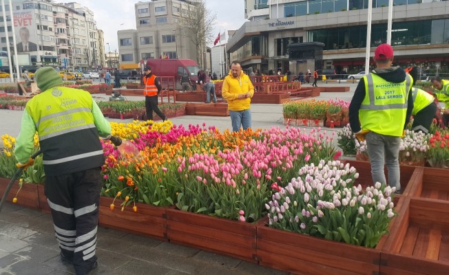 Lale Koruma Timi Taksim meydanı