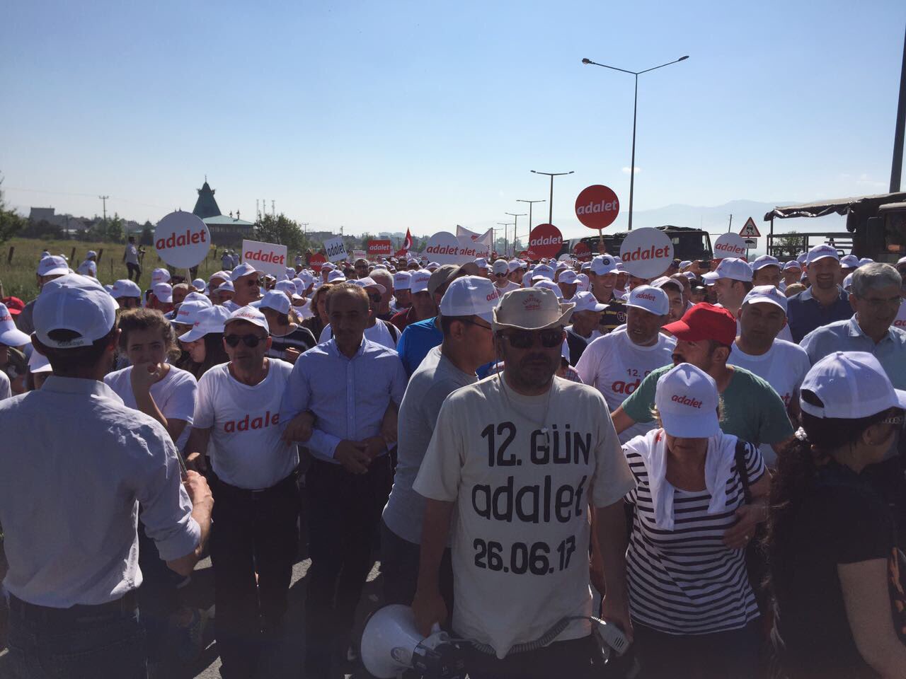 12. Gün Adalet yürüyüşü Katılımlar