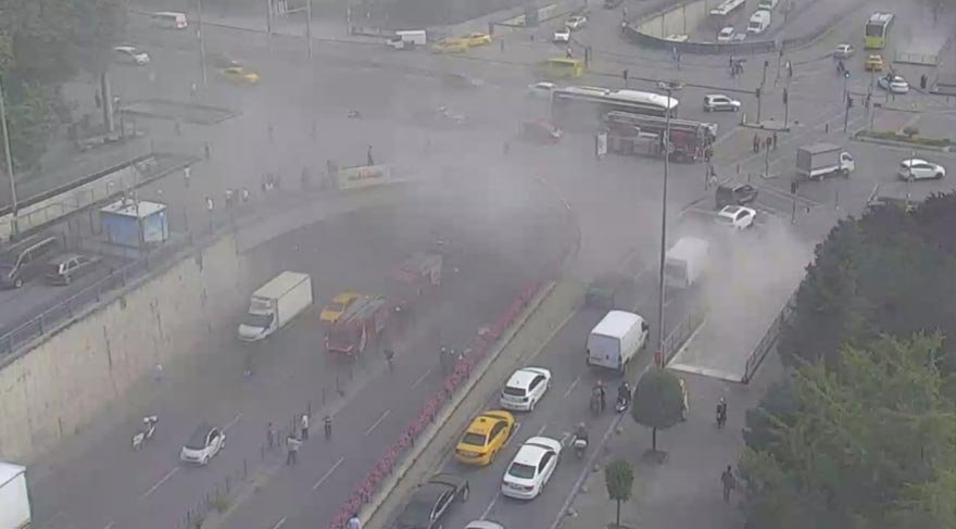 Son dakika Bisikletçiler Çarşısı Yangın