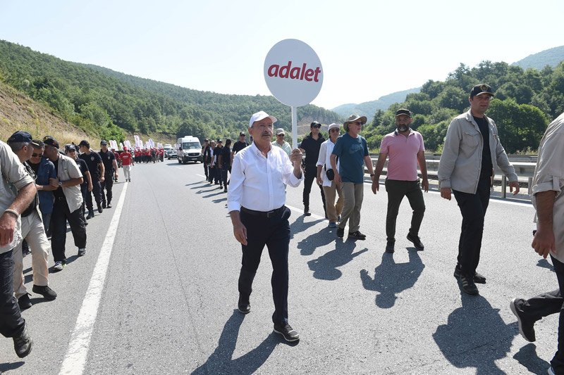 Adalet Yürüyüşü 15. Gün katılımlar Adalet Yürüyüşü kaç kişi katılıyor