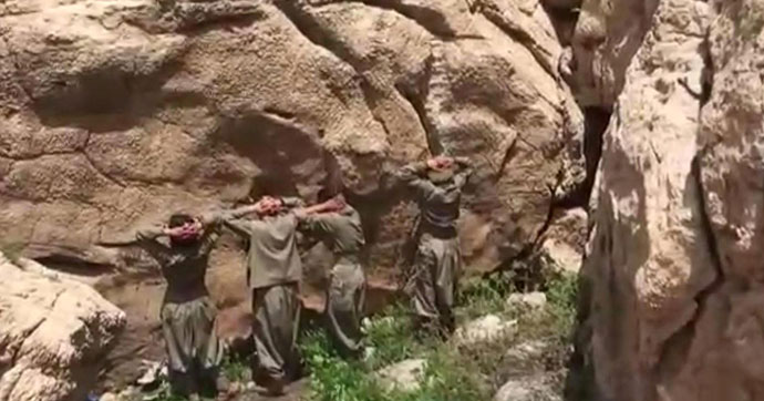 Teslim olan PKK'lı kadın teröristler