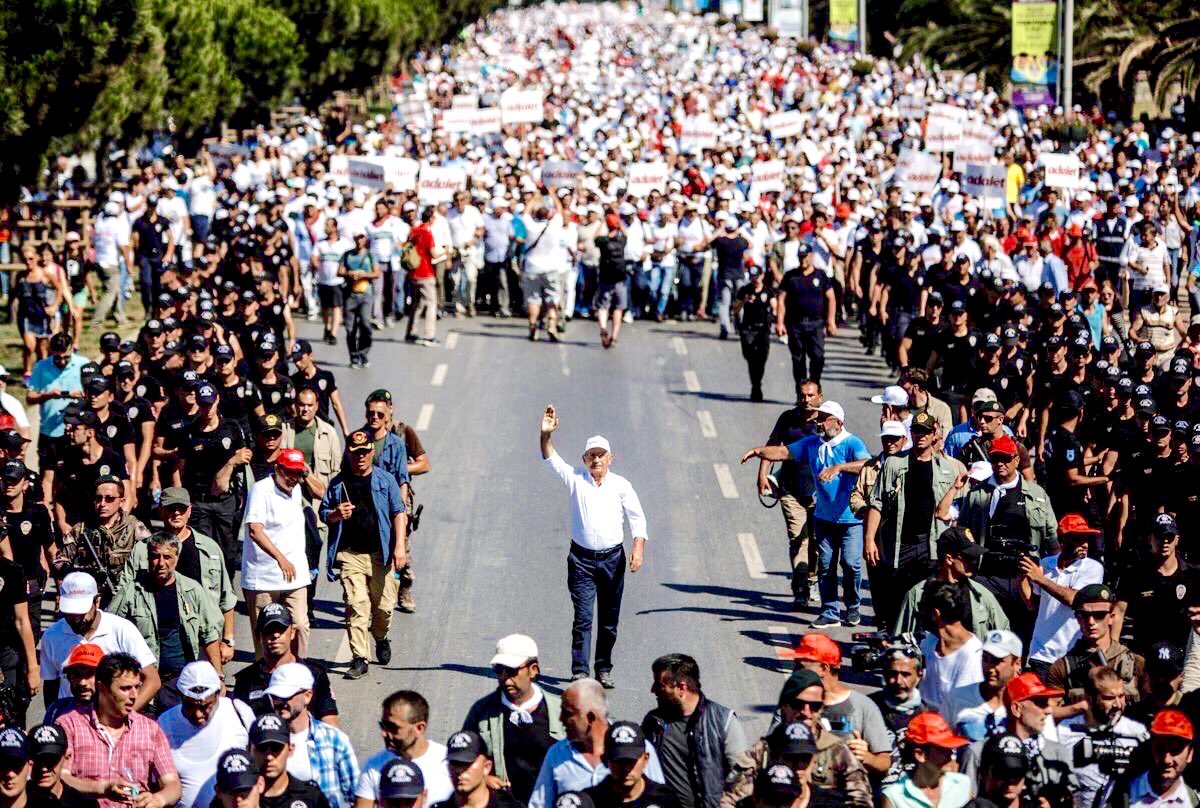 CHP Lideri Kemal Kılıçdaoğlu Adalet Yürüyüşü