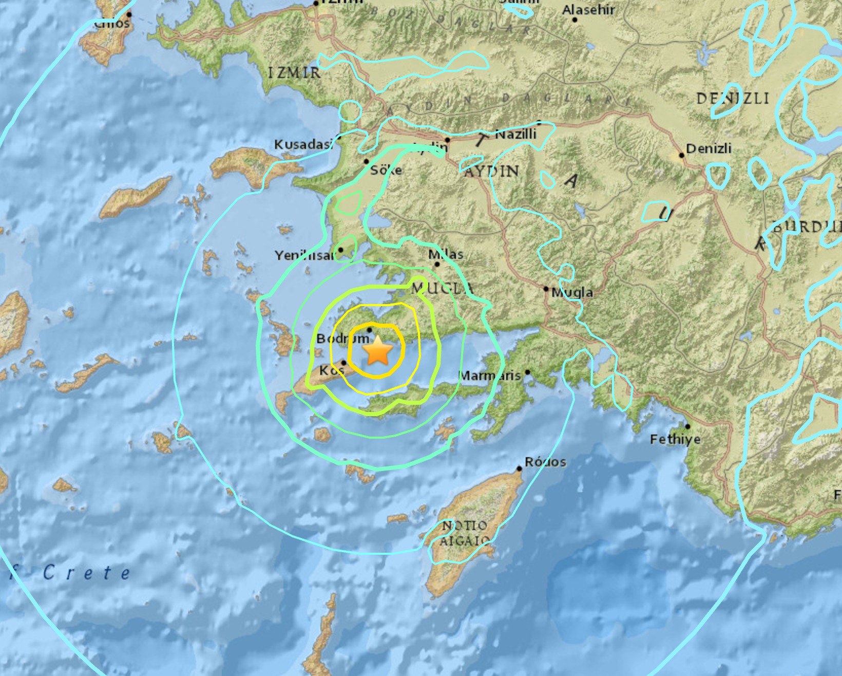 Son dakika Deprem İzmir Muğla Bodrum